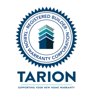 Tarion Warranty Registered builder logo for high end custom home builder in Wasaga Beach, Collingwood, Creemore, Mulmur, Mono, Thornbury & Georgian Bay area